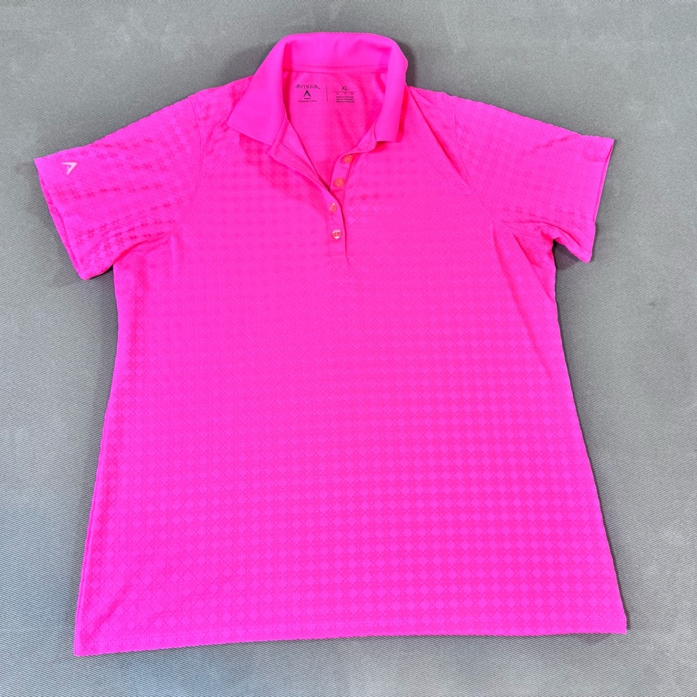 Women’s Pink Performance Polo Top